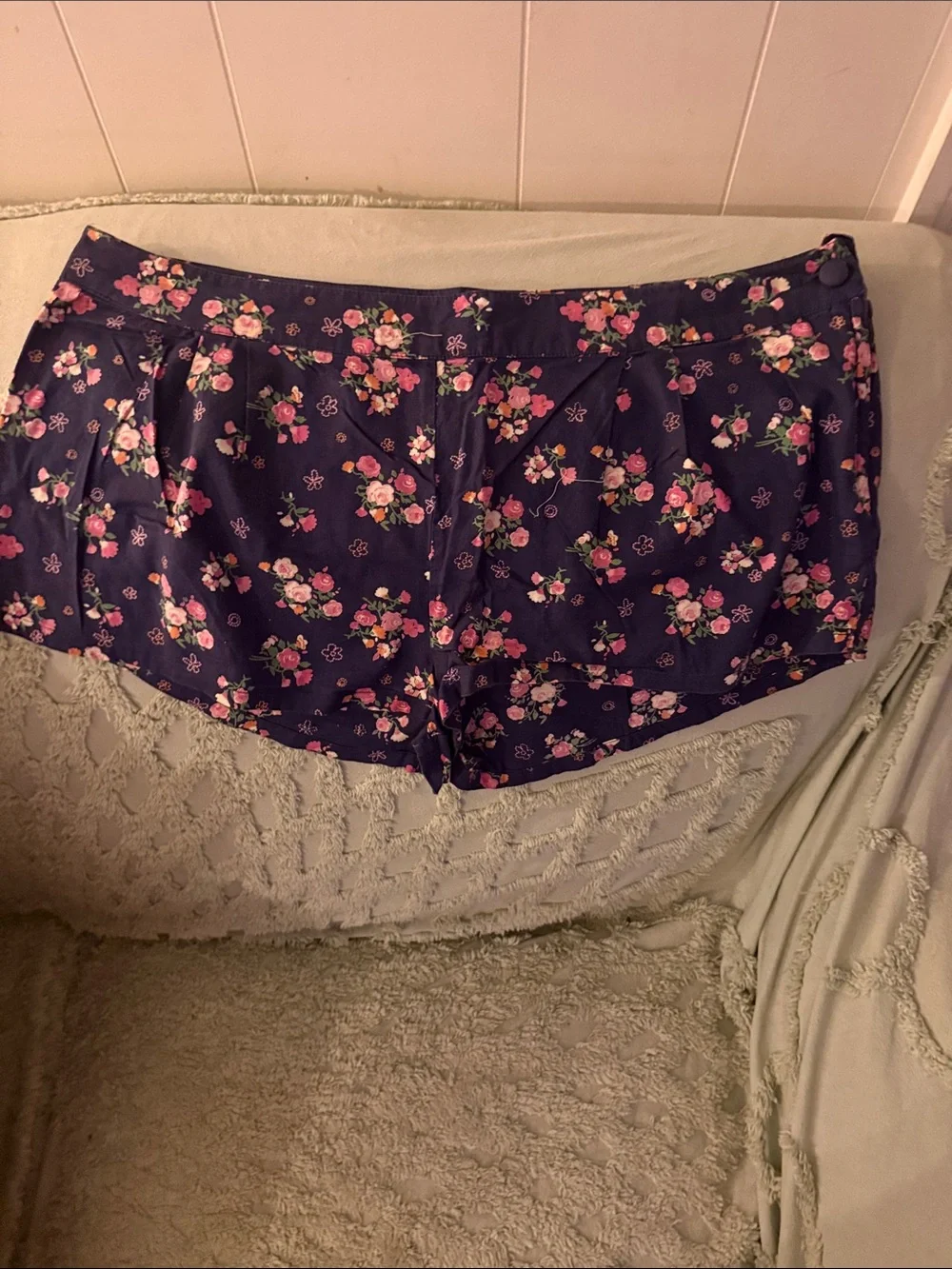 Forever 21 Navy Floral Shorts